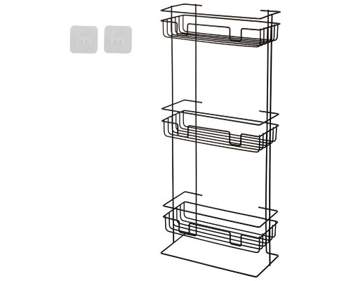 Полка напольная/настенная Scaffali 3-х ярусная,  прямая,  29,5*12,5*66 см (полимерное покрытие)